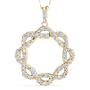 Diamond Double Clover Pavé Pendant