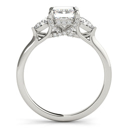 Emerald Cut Pear Shoulders Engagement Ring