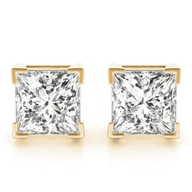 Princess Stud Diamond Earrings